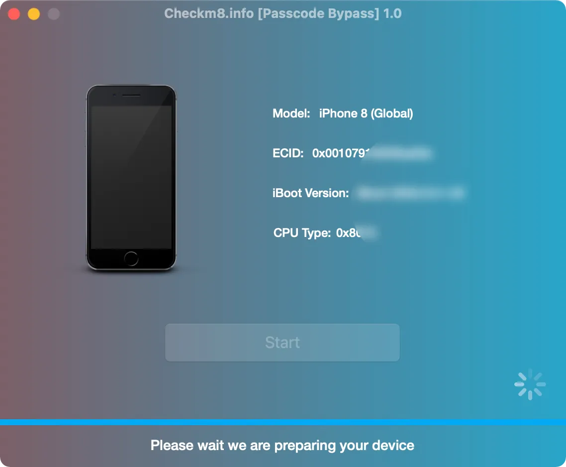 iphone passcode bypass prepare device