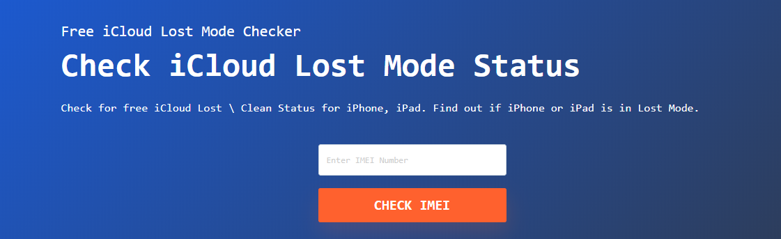 Check iPhone Lost Mode Unlock Status