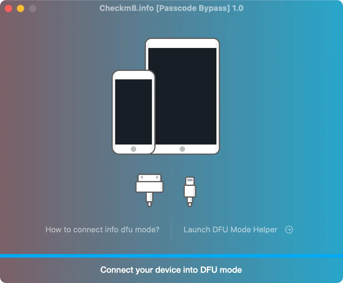 iphone passcode bypass connect dfu
