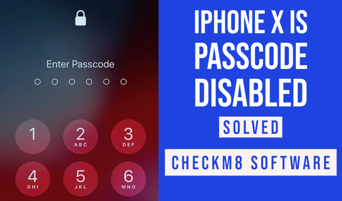iPhone X is passcode disabled - what should I do?

