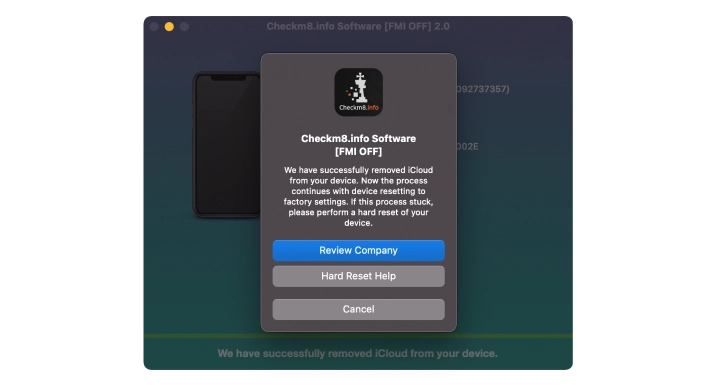 Apple ID Unlock Step 9