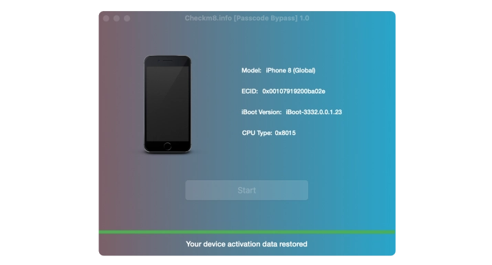 Anulación del código de acceso del iPhone Paso 9