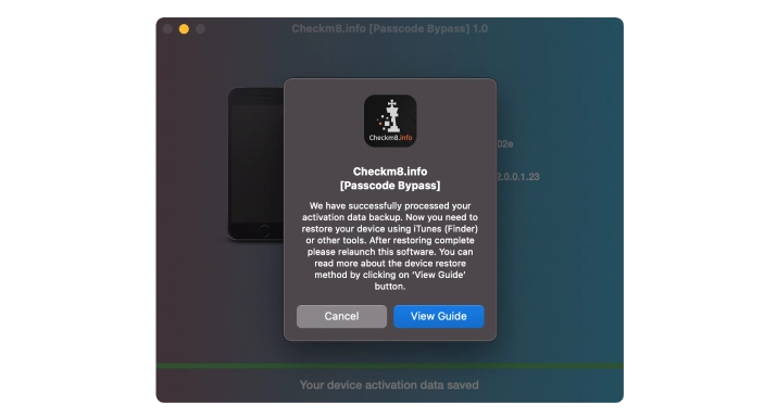 iPhone Passcode Bypass Step 7